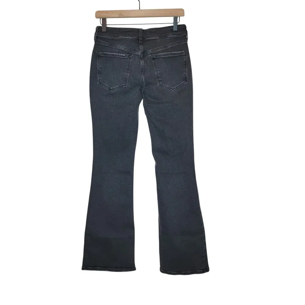 Free People We the Free Heirloom Bootcut Jeans Mid Rise Black Magic 28 NWT